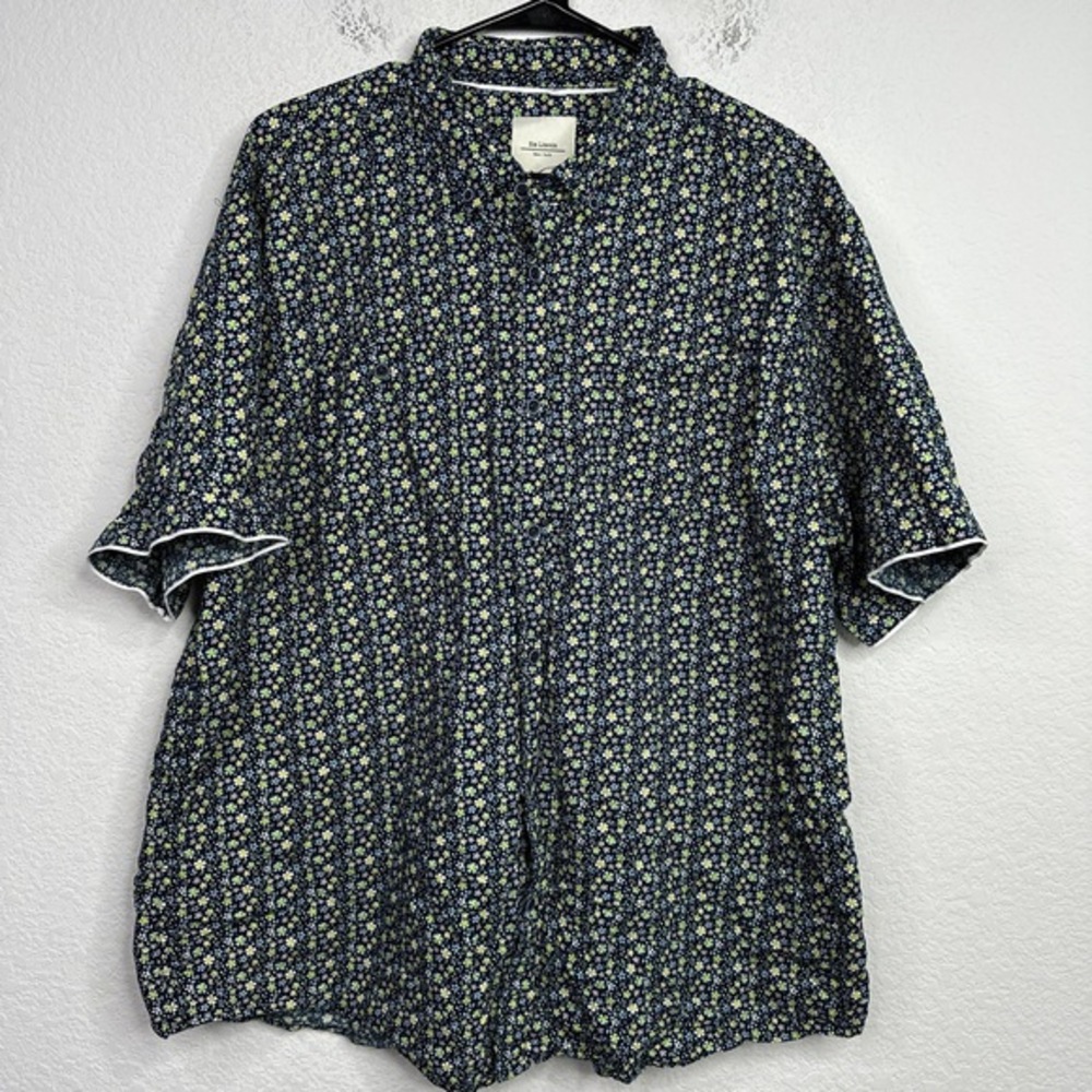 Six Lincoln Shirt Mens 2X Floral Button Preppy Coastal Casual Beach Vacation‎